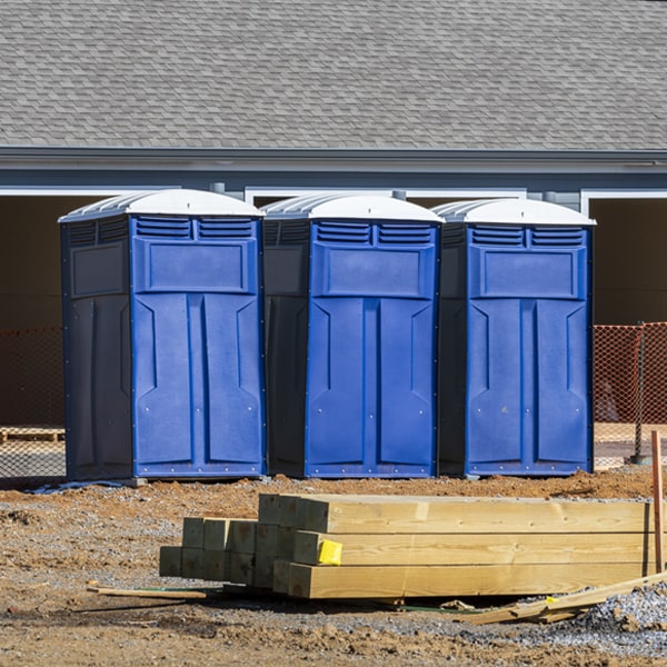 do you offer hand sanitizer dispensers inside the porta potties in Rew PA